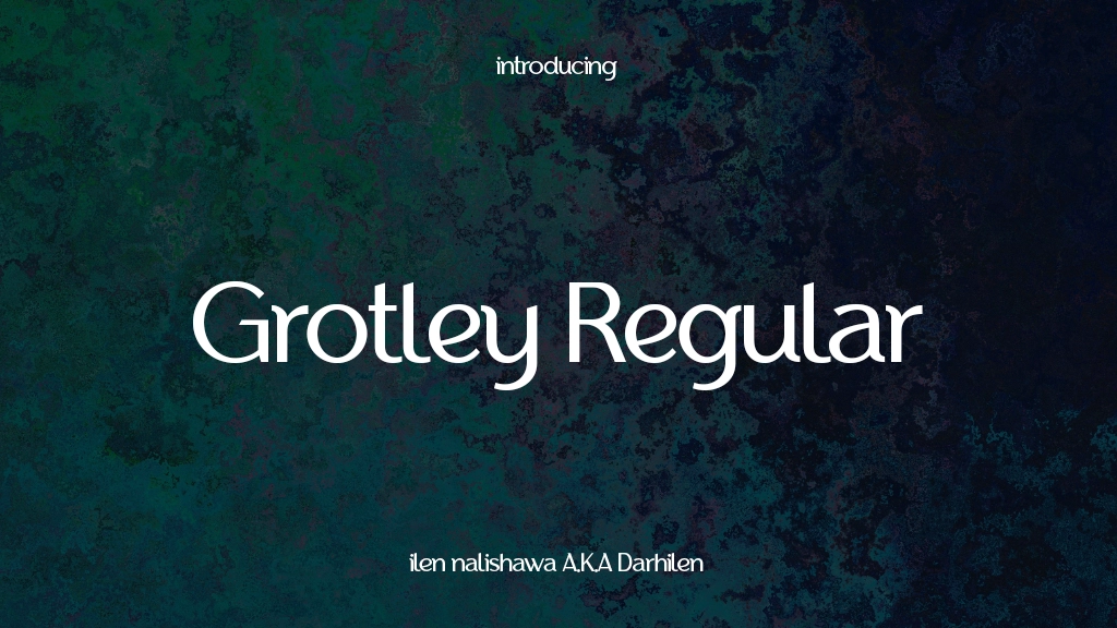 Grotley Regular Font Sample Images  1