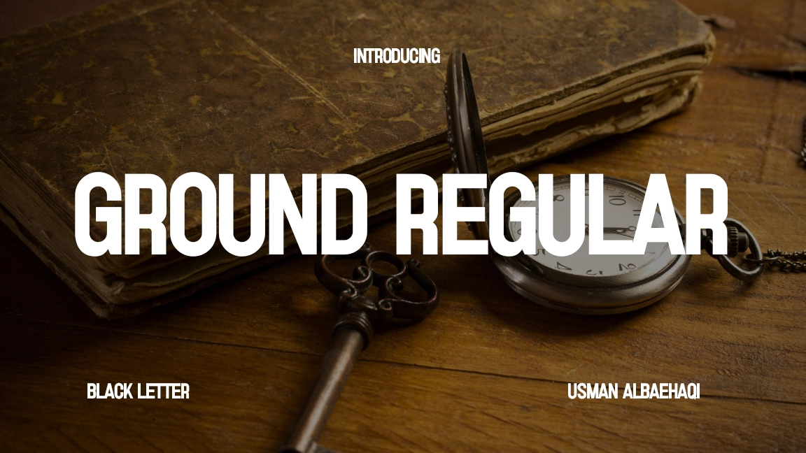 Ground Regular Font Sample Image 1