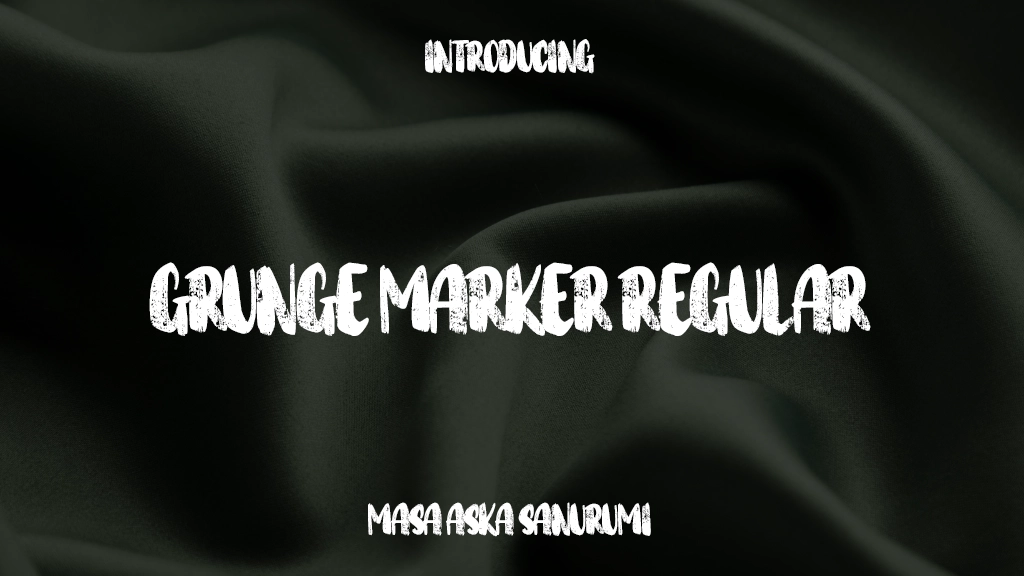 Grunge Marker Regular Font Sample Images  1