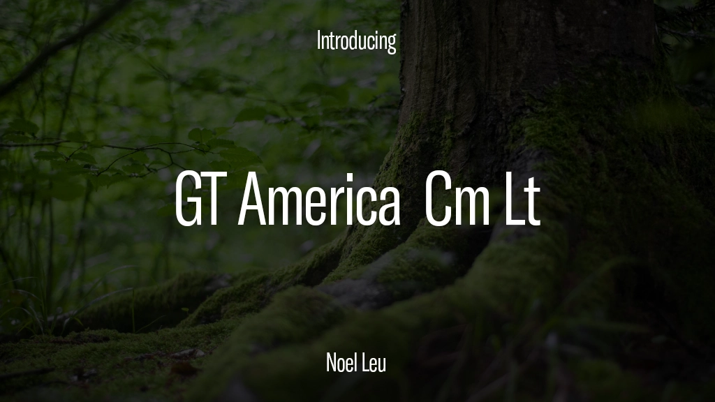 GT America Trial Cm Lt フォントサンプル画像  1