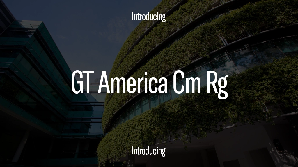 GT America Trial Cm Rg フォントサンプル画像  1