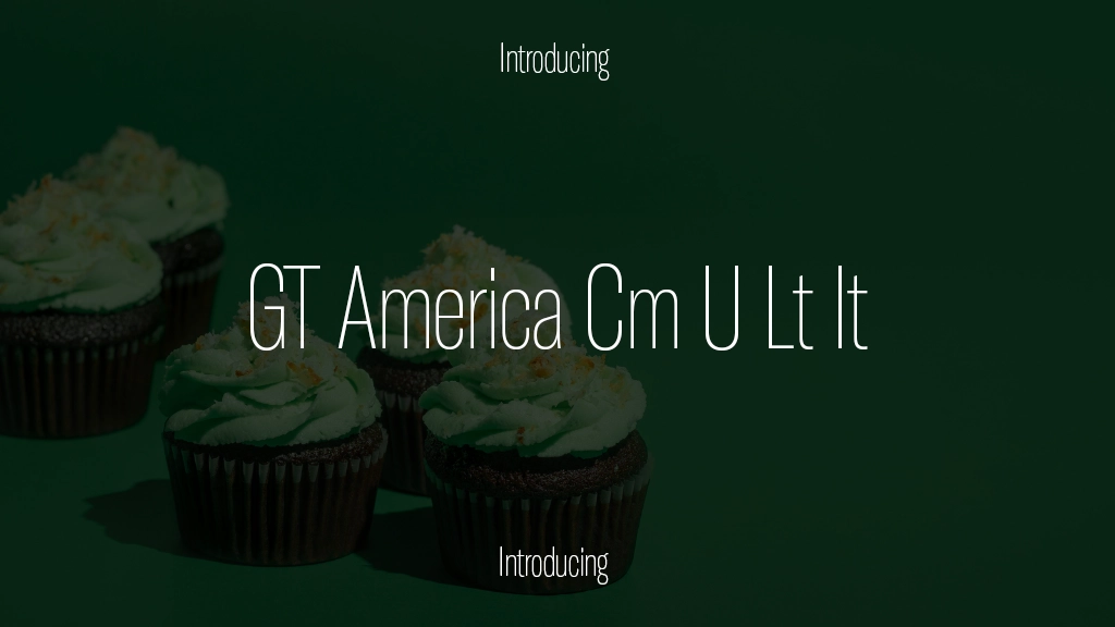 GT America Trial Cm U Lt It Beispielbilder für Schriftarten  1