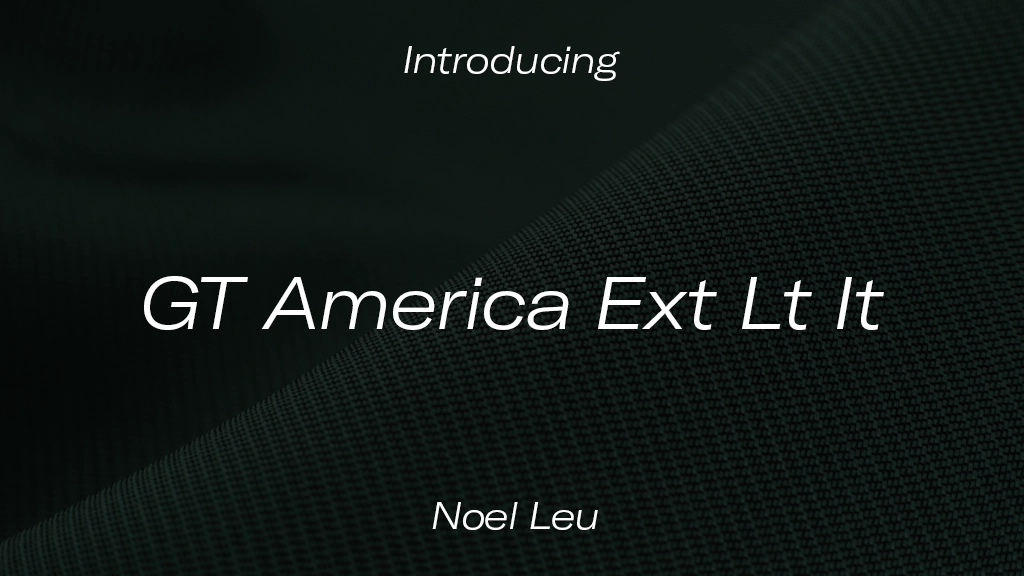 GT America Trial Ext Lt It 字体样本图像  1