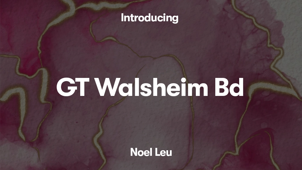 GT Walsheim Trial Bd 글꼴 샘플 이미지  1