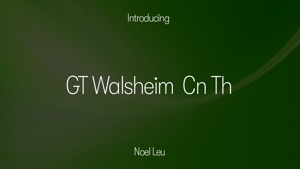 GT Walsheim Trial Cn Th 글꼴 샘플 이미지  1