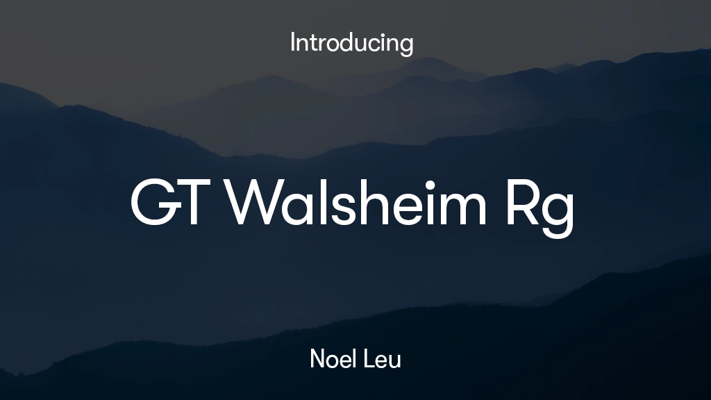 GT Walsheim Trial Rg 字体样本图像  1