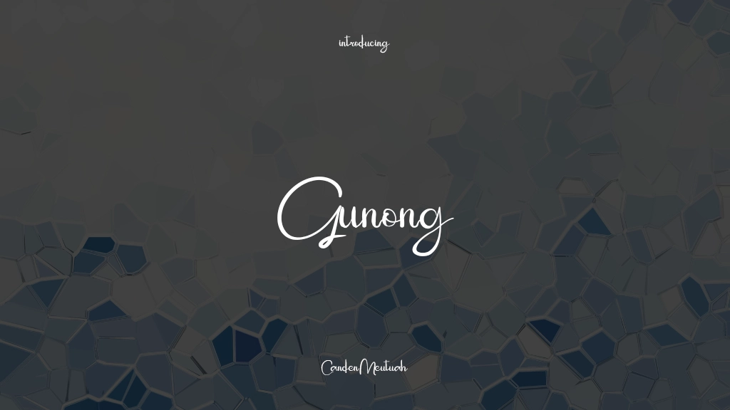 Gunong Font Sample Images  1