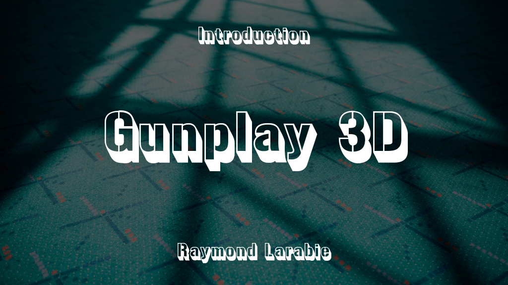 Gunplay 3D Font Sample Image 1