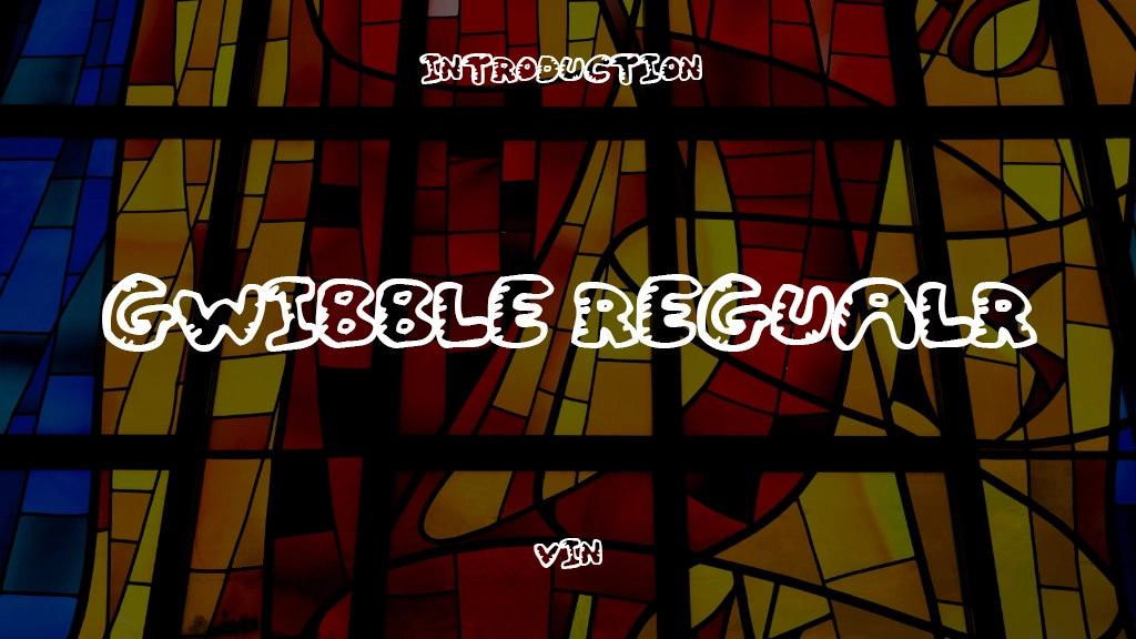 Gwibble Regualr Font Sample Image 1