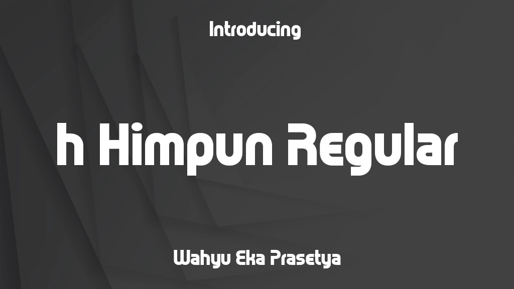 h Himpun Regular Font Sample Images  1