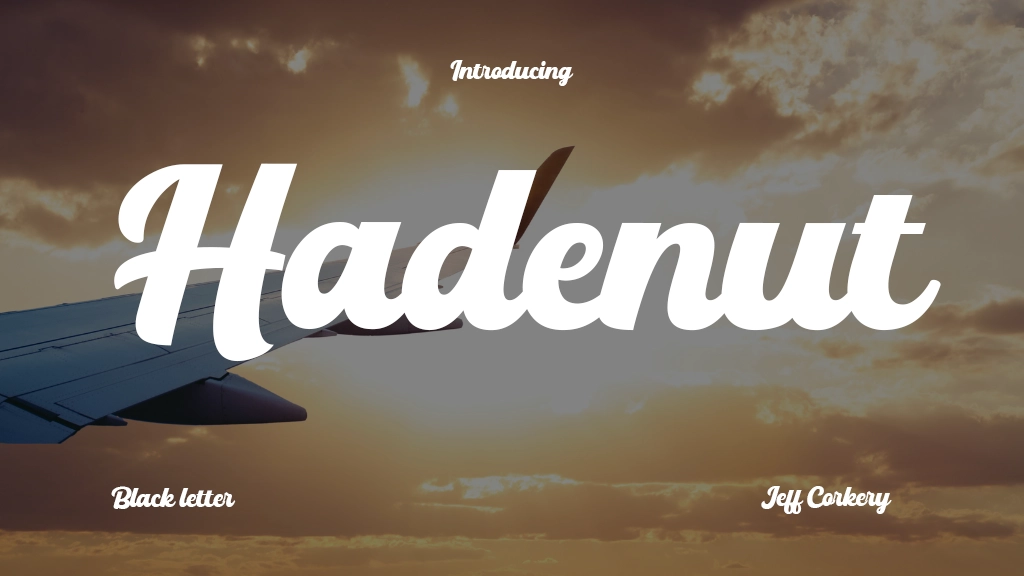 Hadenut Font Sample Image 1