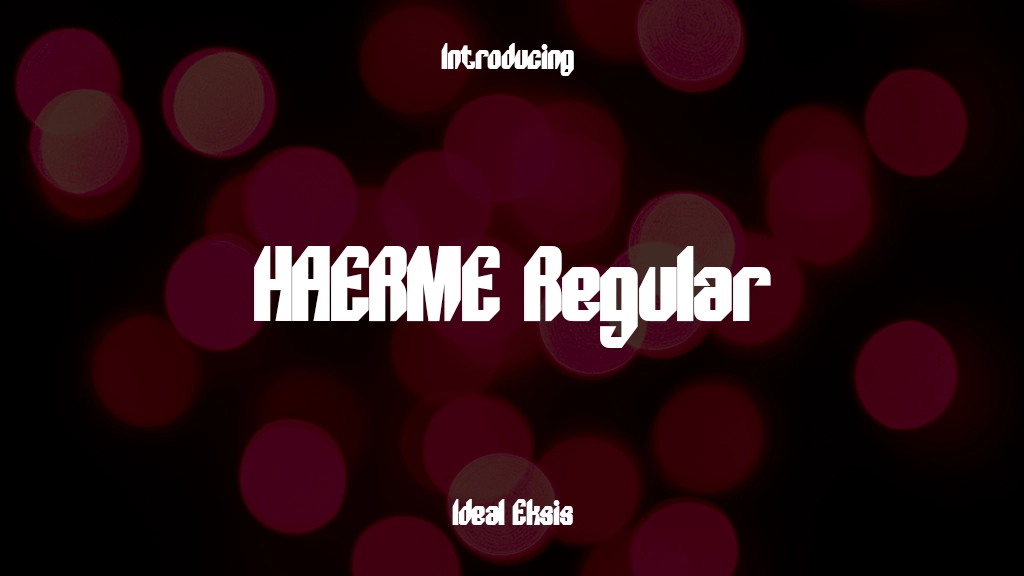 HAERME Regular Font Sample Images  1