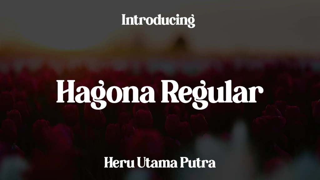 Hagona Regular Font Sample Images  1