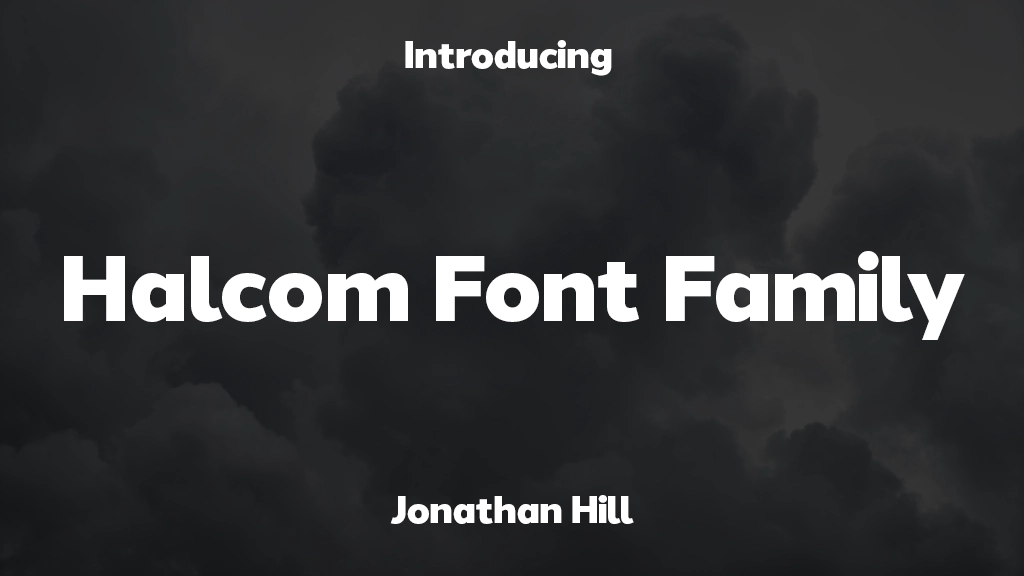 Halcom Font Family Imágenes de muestra de fuentes  1