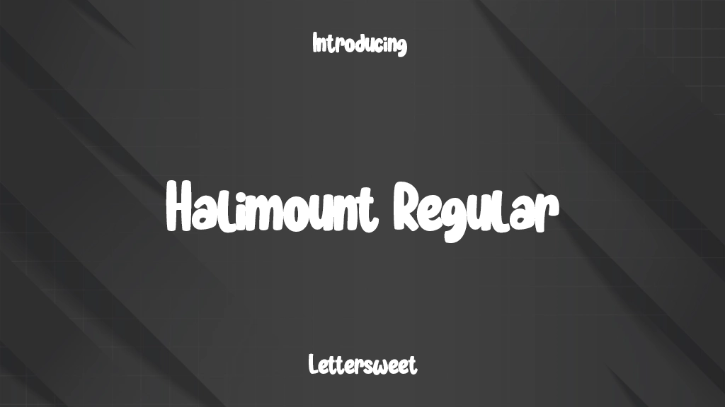 Halimount Regular Font Sample Images  1