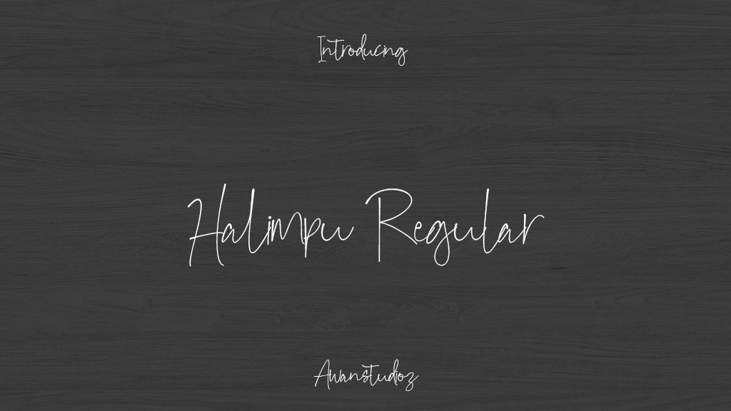 Halimpu Regular Font Sample Images  1