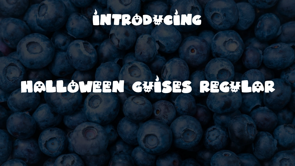 Halloween Guises Regular Font Sample Images  1