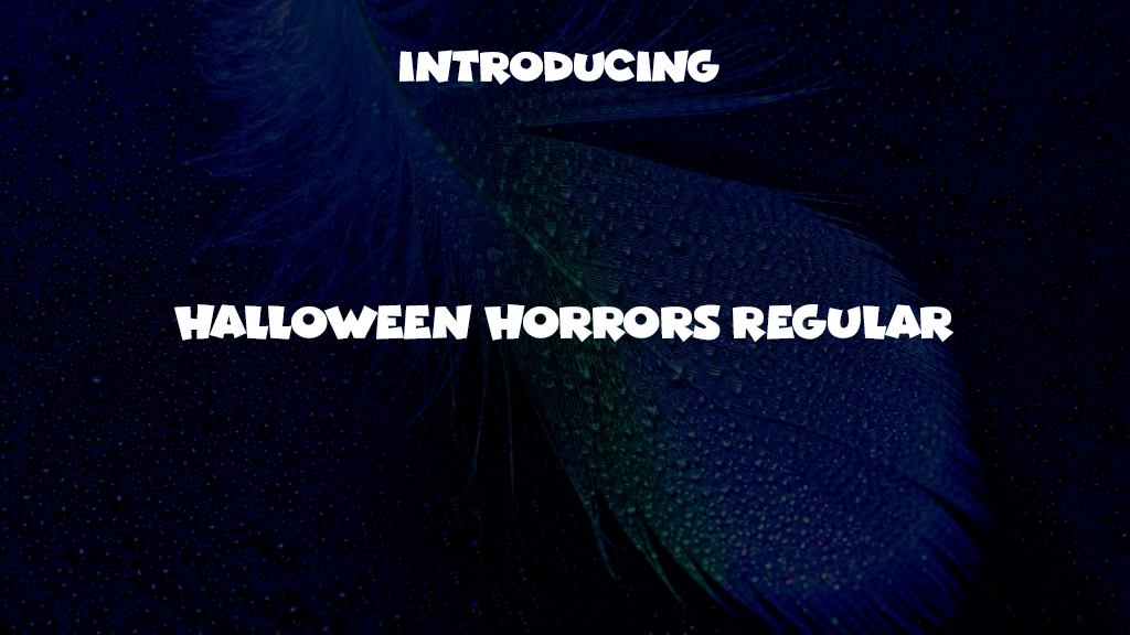 Halloween Horrors Regular 字体样本图像  1