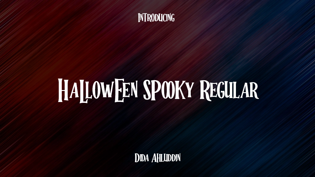 Halloween Spooky Regular Font Sample Images  1