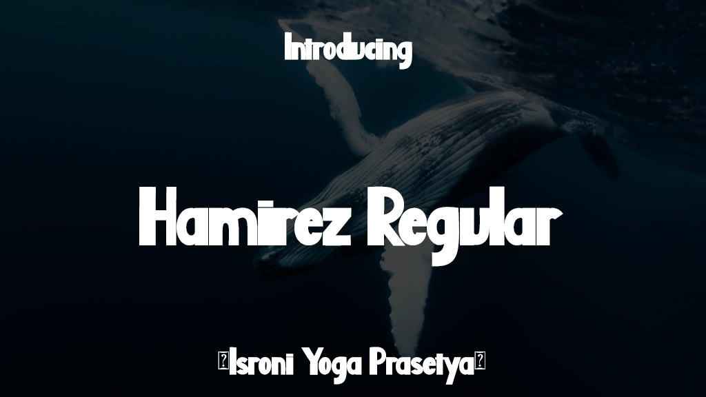 Hamirez Regular Font Sample Images  1