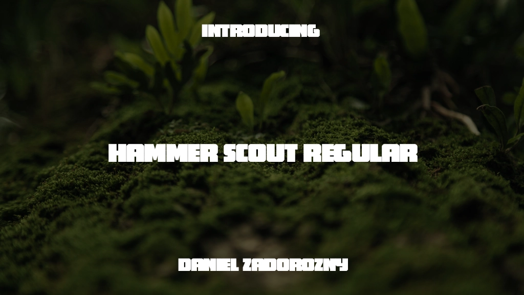 Hammer Scout Regular Font Sample Images  1