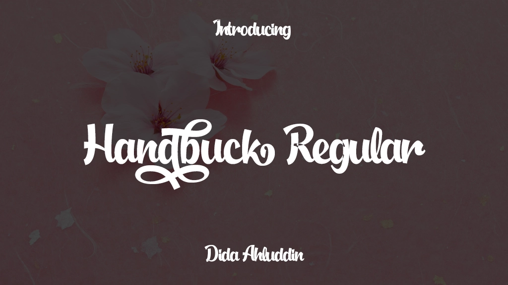 Handbuck Regular Font Sample Images  1