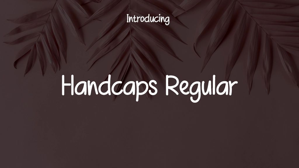 Handcaps Regular Font Sample Images  1