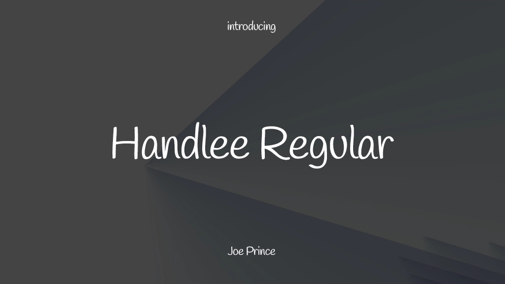 Handlee Regular Font Sample Images  1