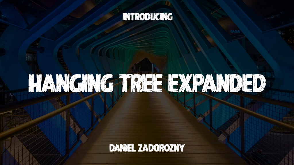 Hanging Tree Expanded Expanded Images d’exemples de polices  1