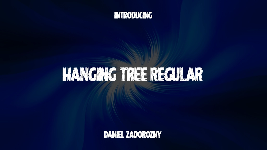 Hanging Tree Regular Imágenes de muestra de fuentes  1