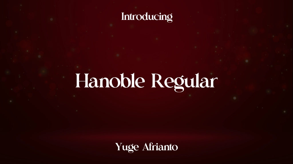 Hanoble Regular Font Sample Images  1