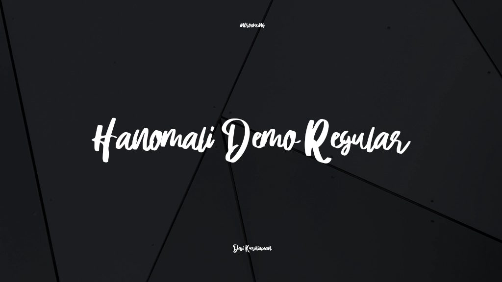 Hanomali Demo Regular Font Sample Images  1