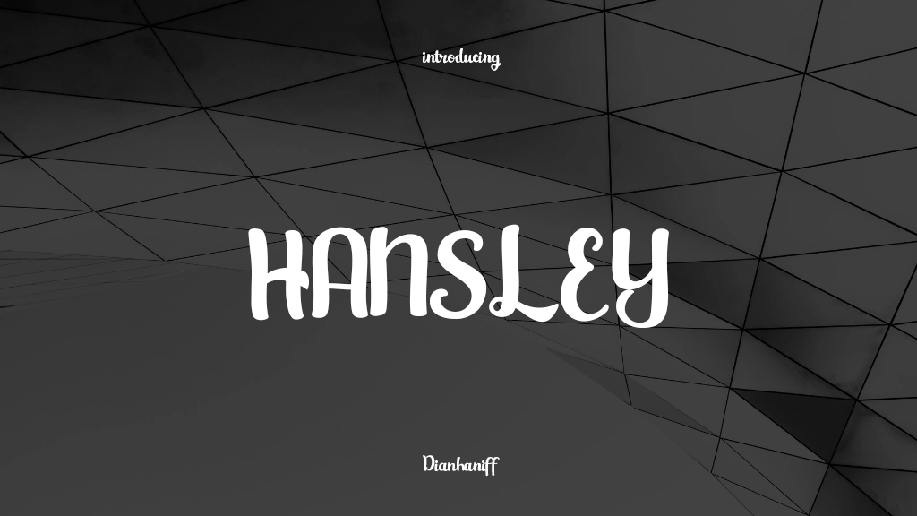 HANSLEY フォントサンプル画像  1