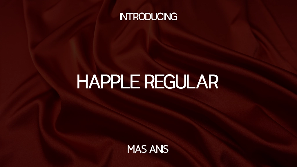 Happle Regular Font Sample Images  1