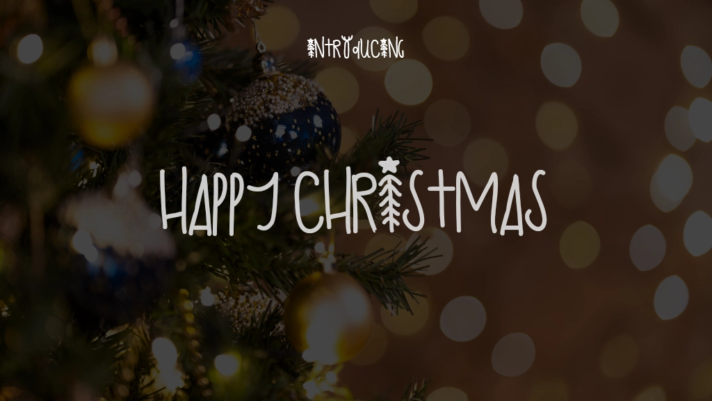 Happy Christmas Font Sample Images  1