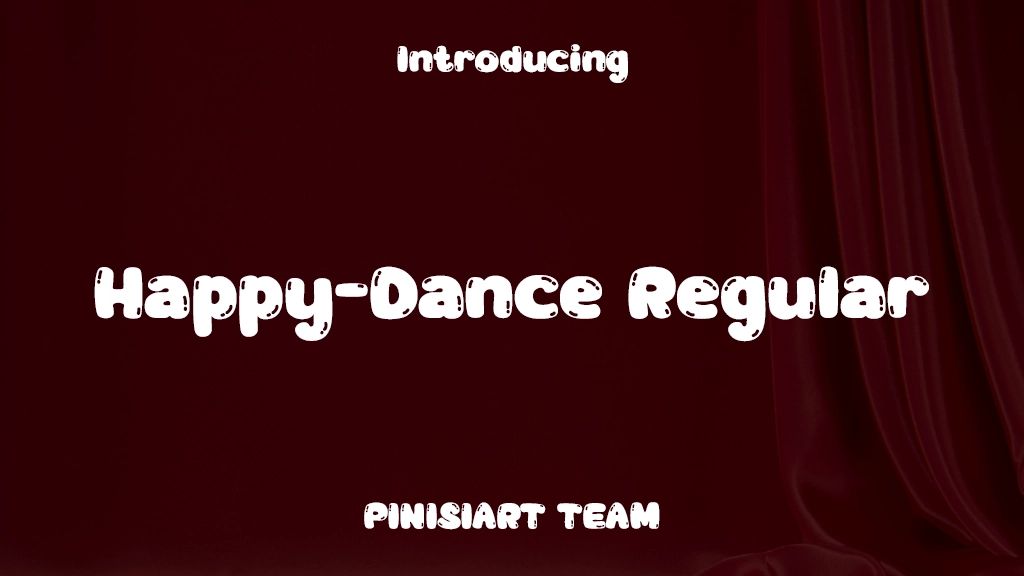 Happy-Dance Regular Font Sample Images  1