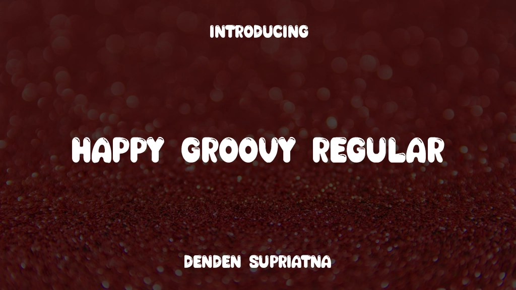 Happy Groovy Regular Images d’exemples de polices  1