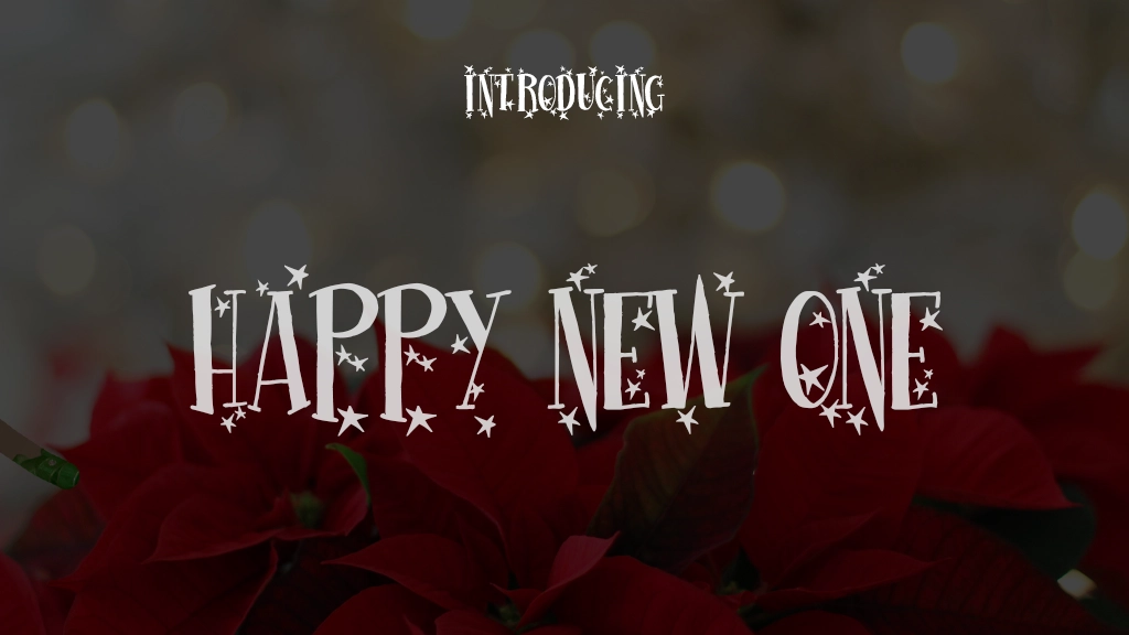 Happy New One Font Sample Images  1