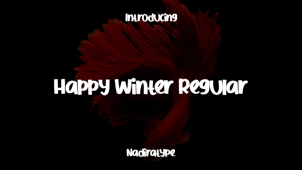 Happy Winter Regular 글꼴 샘플 이미지  1