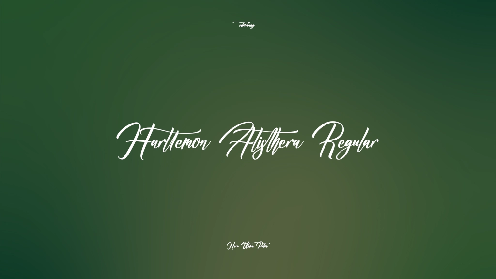 Harttemon Alisthera Regular Font Sample Images  1