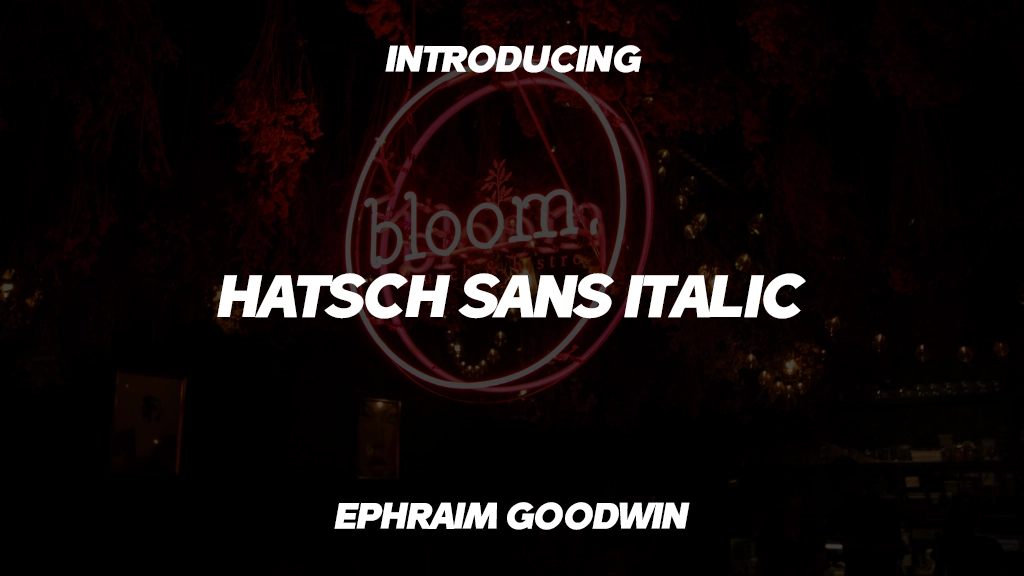 Hatsch Sans PERSONAL USE ONLY Italic Immagini di esempio dei caratteri  1