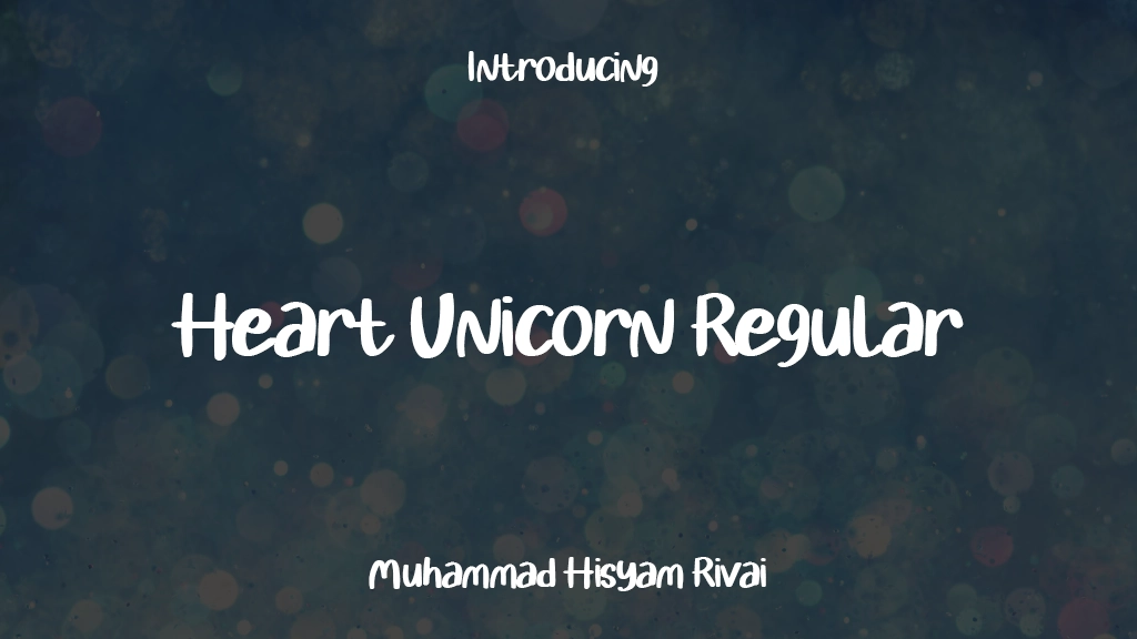 Heart Unicorn Regular Font Sample Images  1