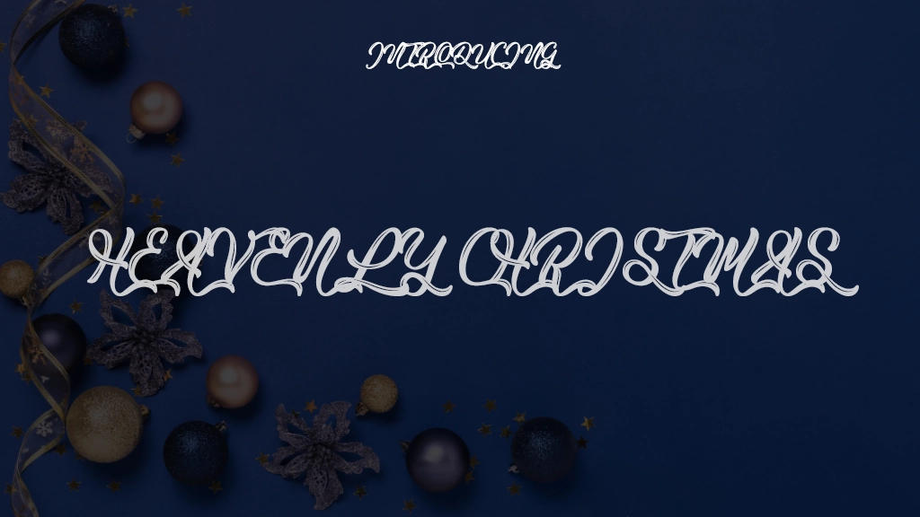 Heavenly Christmas Font Sample Images  1