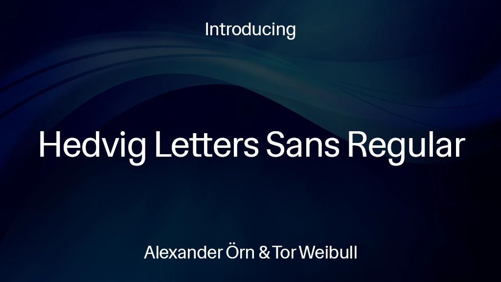 Hedvig Letters Sans Regular Images d’exemples de polices  1