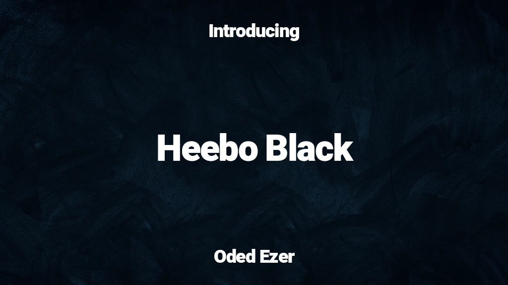 Heebo Black Beispielbilder für Schriftarten  1