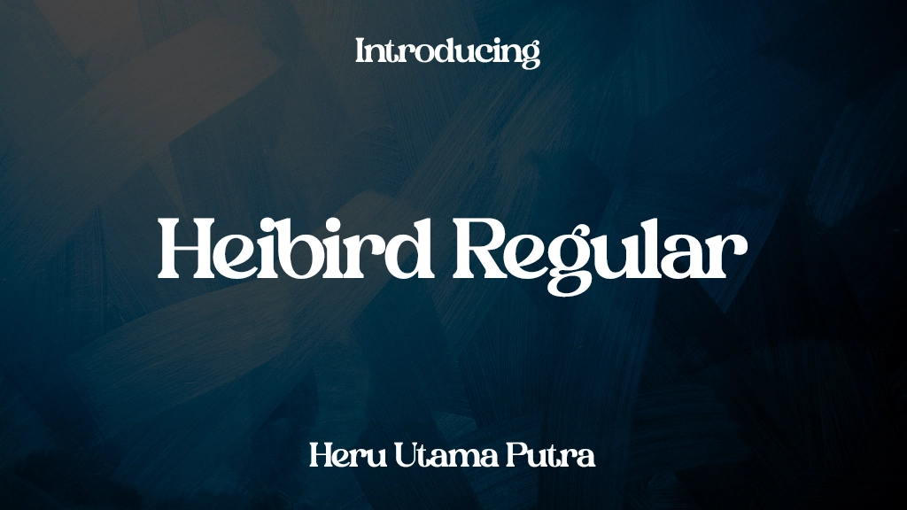 Heibird Regular Immagini di esempio dei caratteri  1