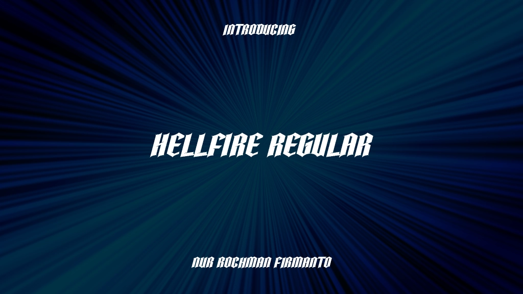 HELLFIRE Regular Font Sample Images  1