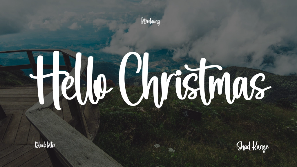 Hello Christmas Font Sample Image 1