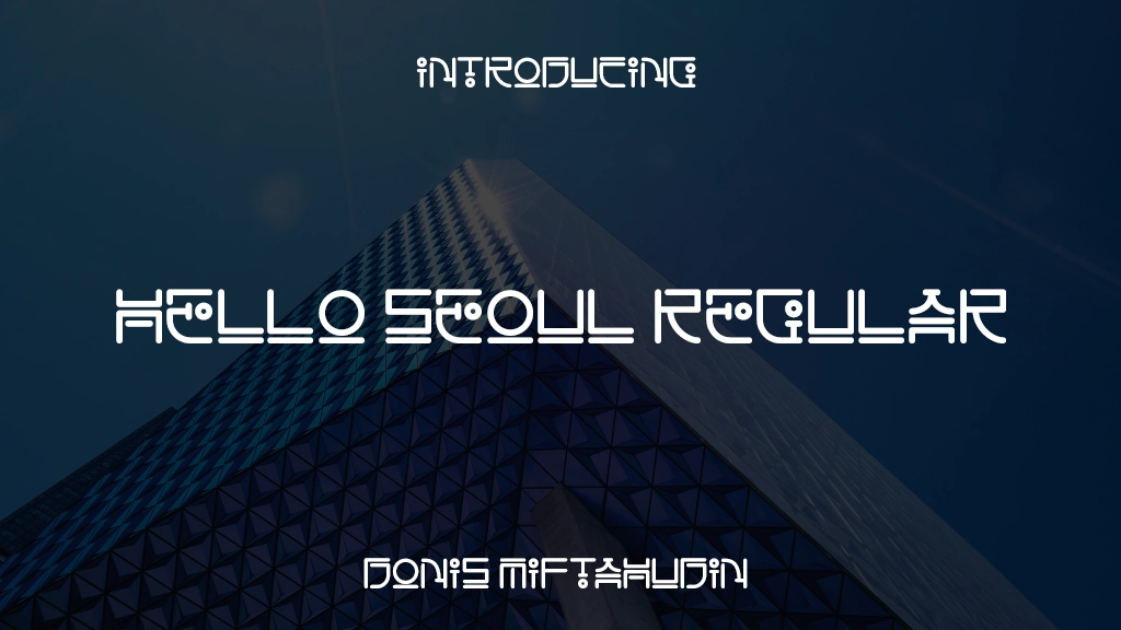 Hello Seoul Personal Use Regular Font Sample Images  1