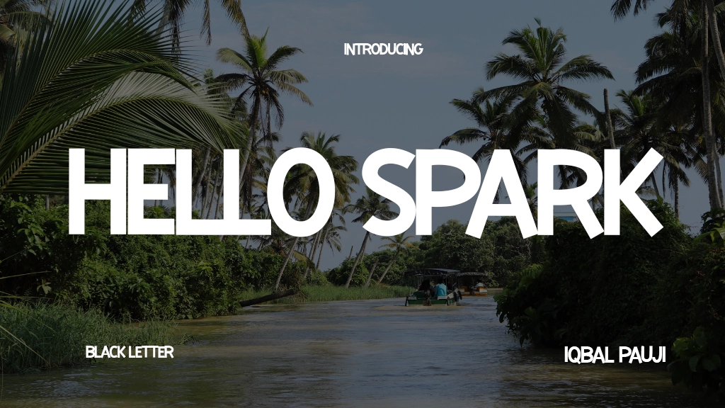 Hello Spark Font Sample Image 1